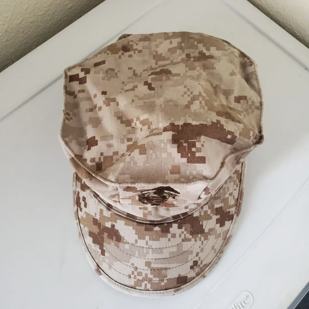 USMC MARPAT Desert Garrison Cover Sekri Industries Digital Camo Utility Cap Sz S